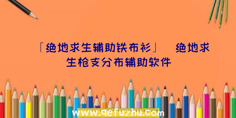 「绝地求生辅助铁布衫」|绝地求生枪支分布辅助软件